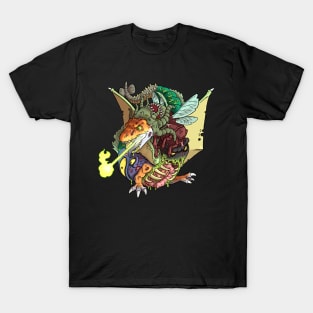 Zombie Alien Dragon T-Shirt